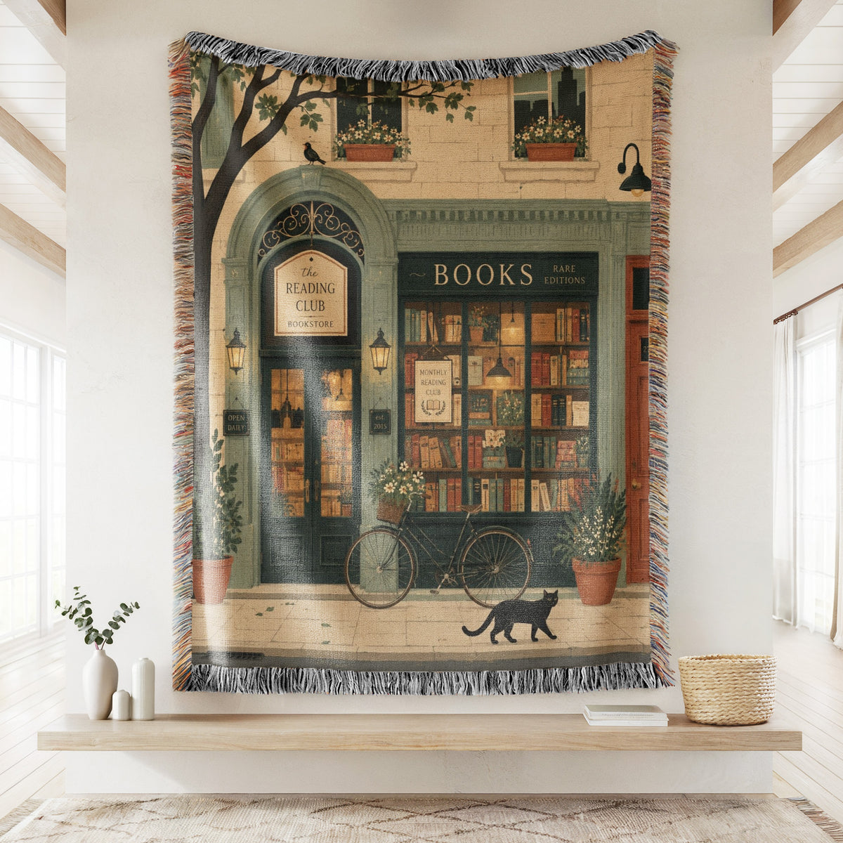 The Reading Club Bookshop Blanket