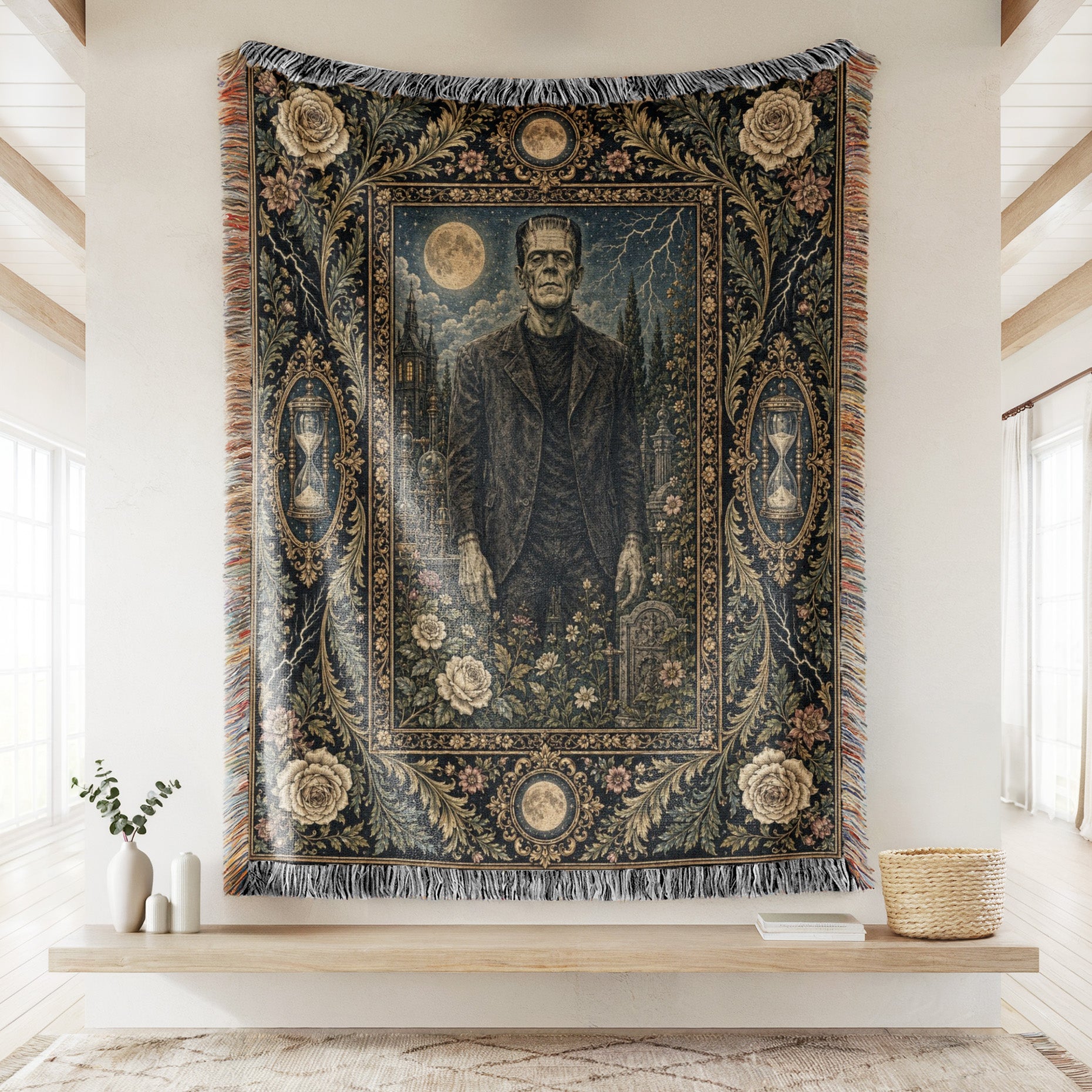 The Gothic Monster Garden Blanket Secondary image