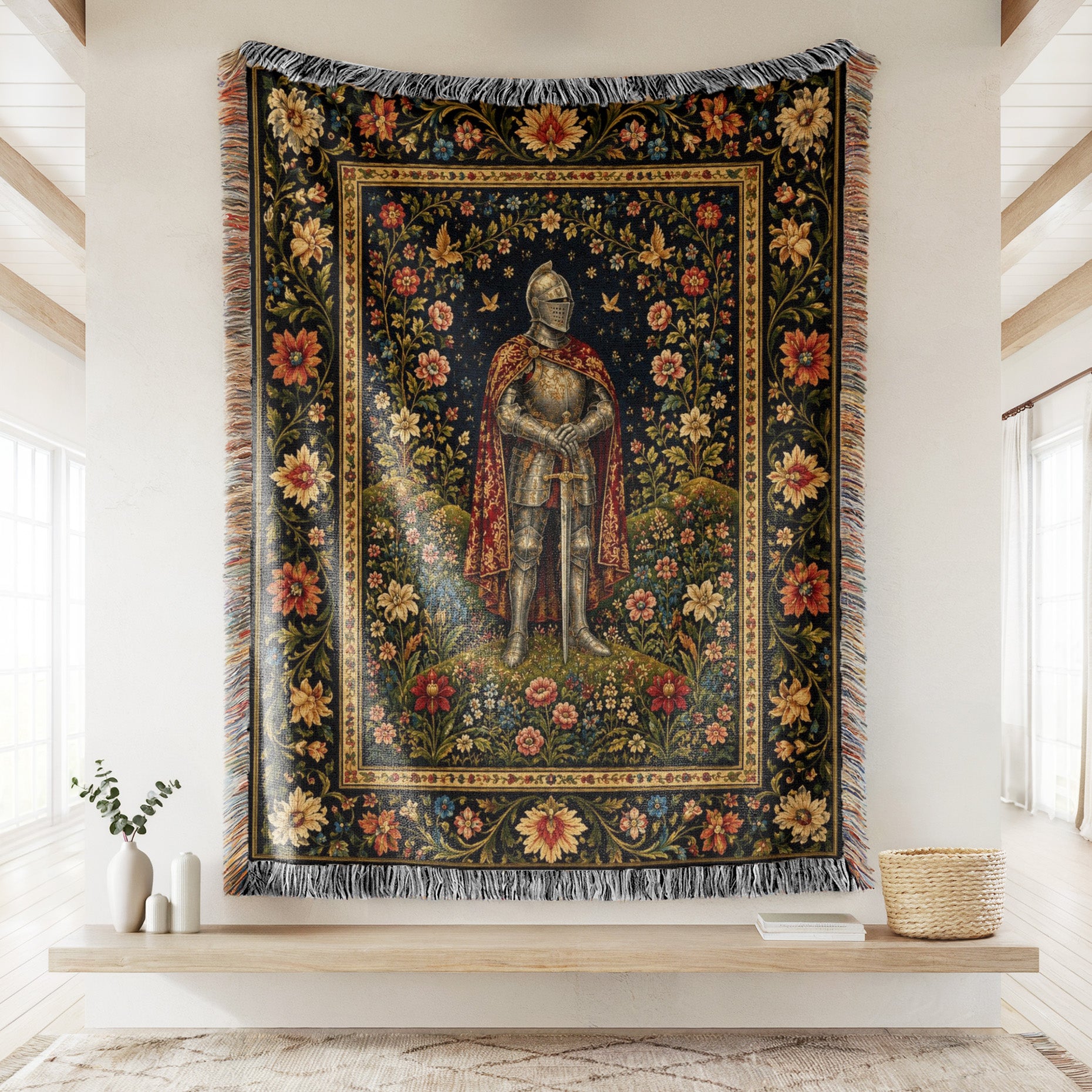 The Knight of the Flowered Vale Blanket Secondary image