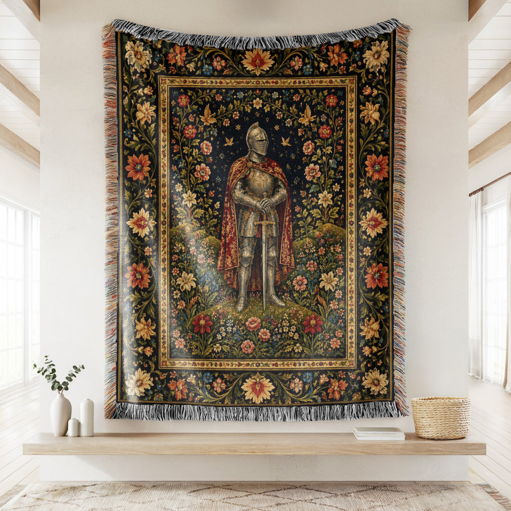 The Knight of the Flowered Vale Blanket