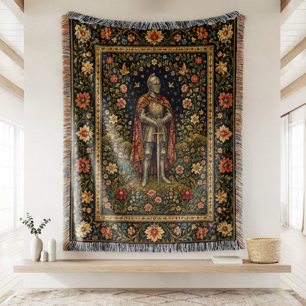 The Knight of the Flowered Vale Blanket