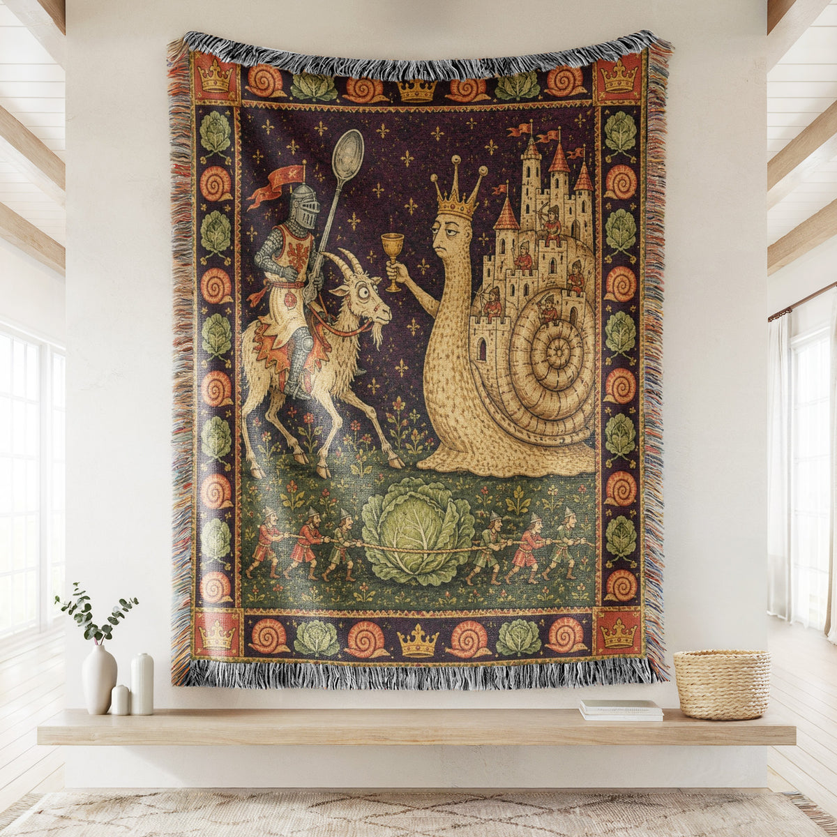 The Knight & the Royal Snail Blanket
