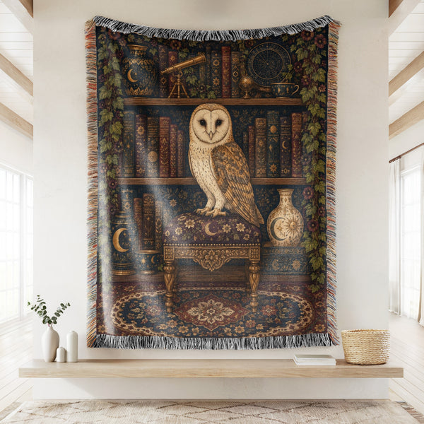 The Astronomer's Owl Library Blanket