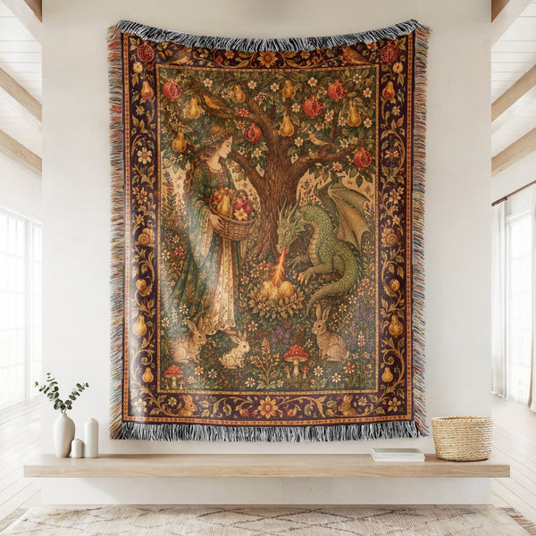 The Dragon of the Orchard Blanket