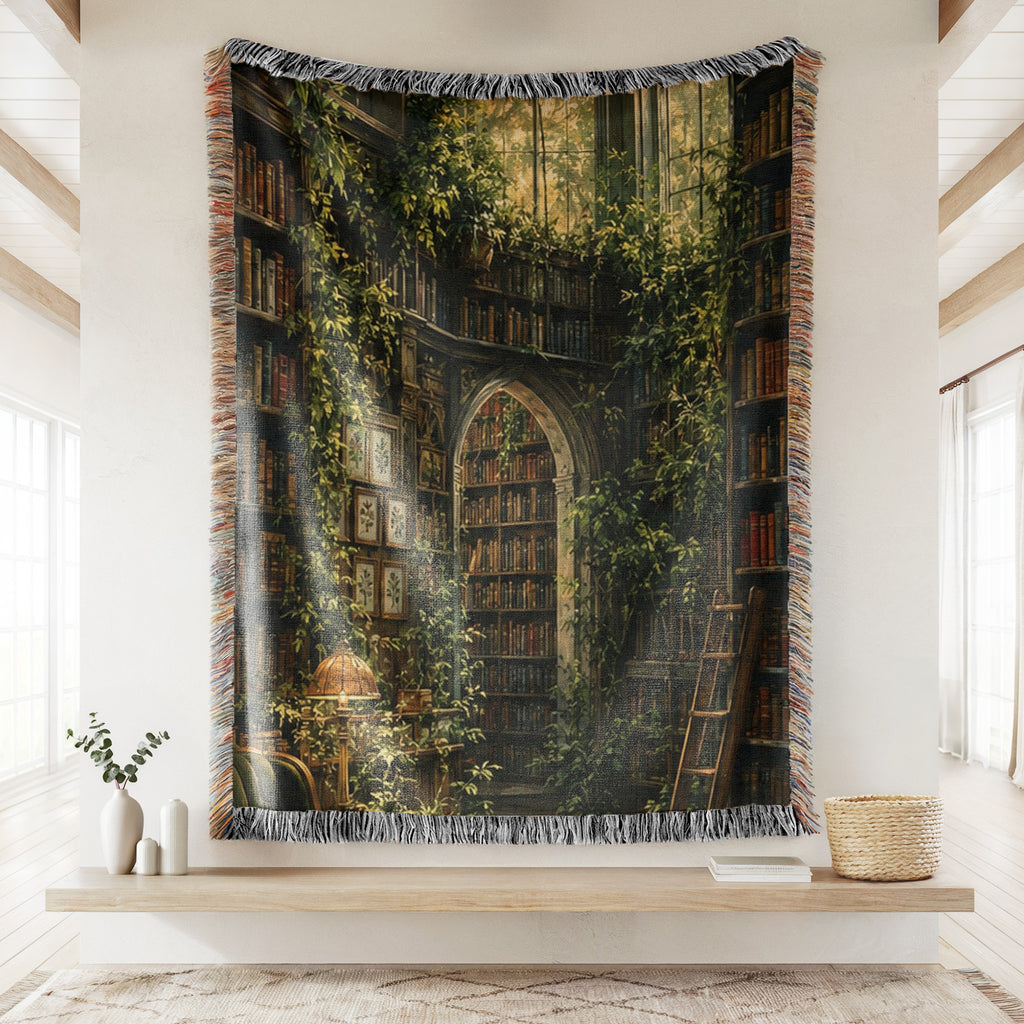 The Overgrown Library Blanket