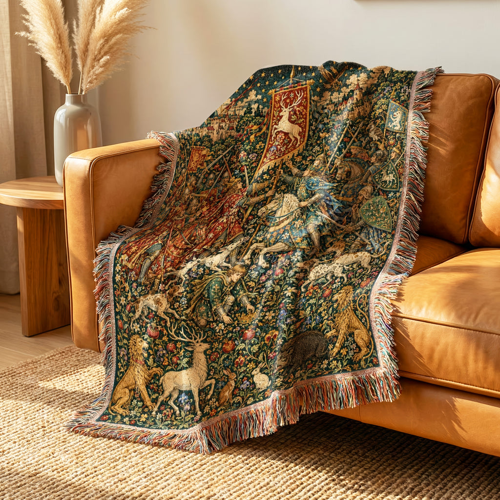 The Battle of the White Stag Banner Blanket
