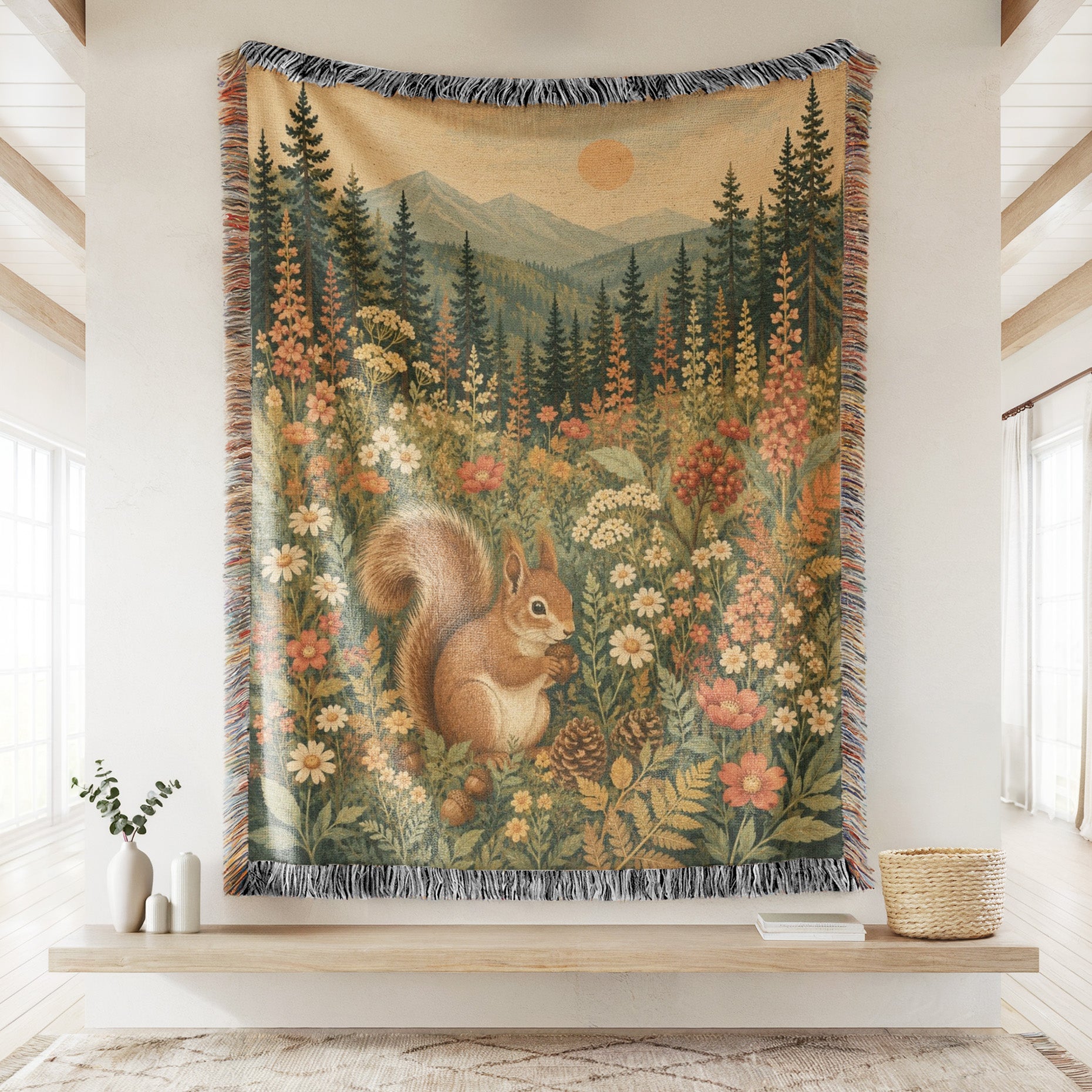 Mountain Meadow Squirrel Blanket Secondary image