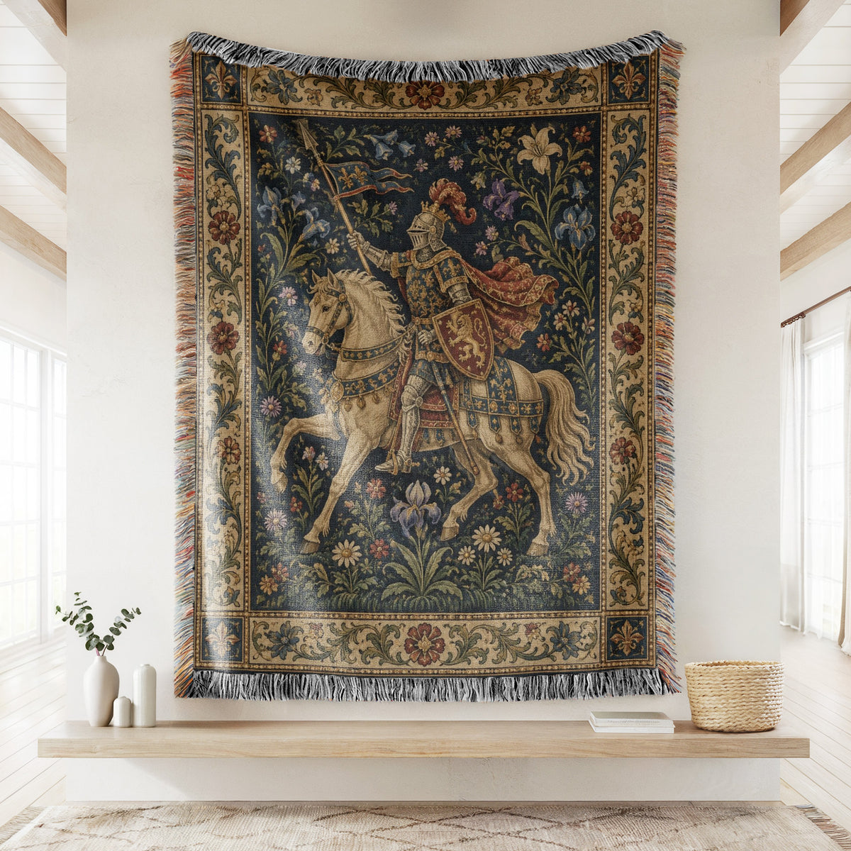 The Fleur-de-Lis Cavalier Blanket