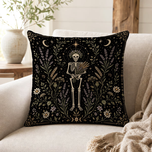 The Harvest Maiden – Virgo Gothic Zodiac Pillow