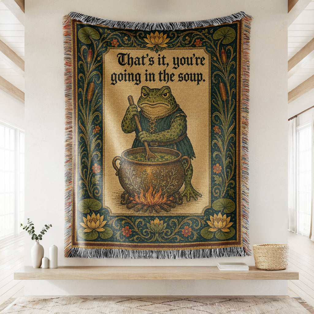 The Soup Pot Frog Blanket