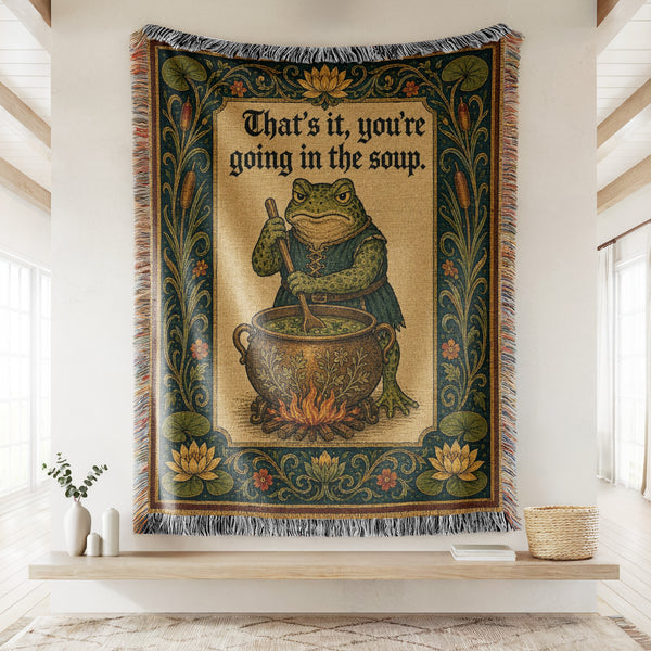 The Soup Pot Frog Blanket