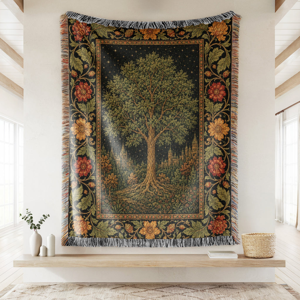Autumn Kingdom Tree Blanket