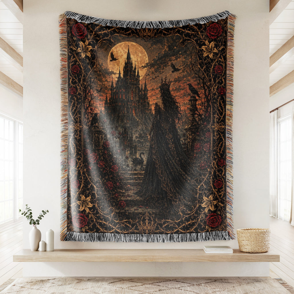 Lady of the Moonlit Castle Blanket
