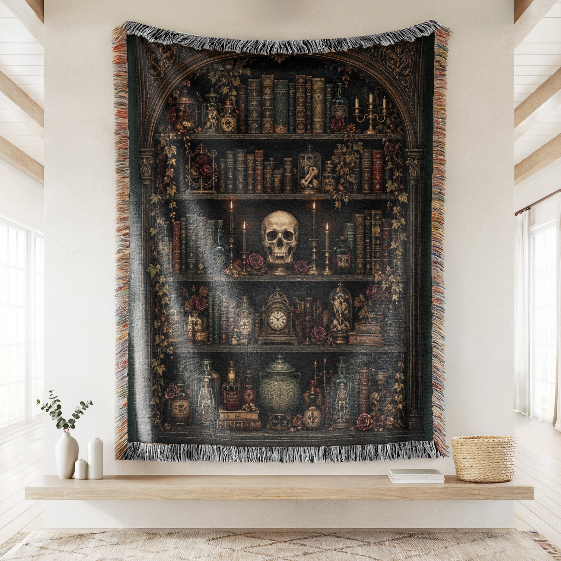 Curiosities of the Gothic Library Blanket Secondary image