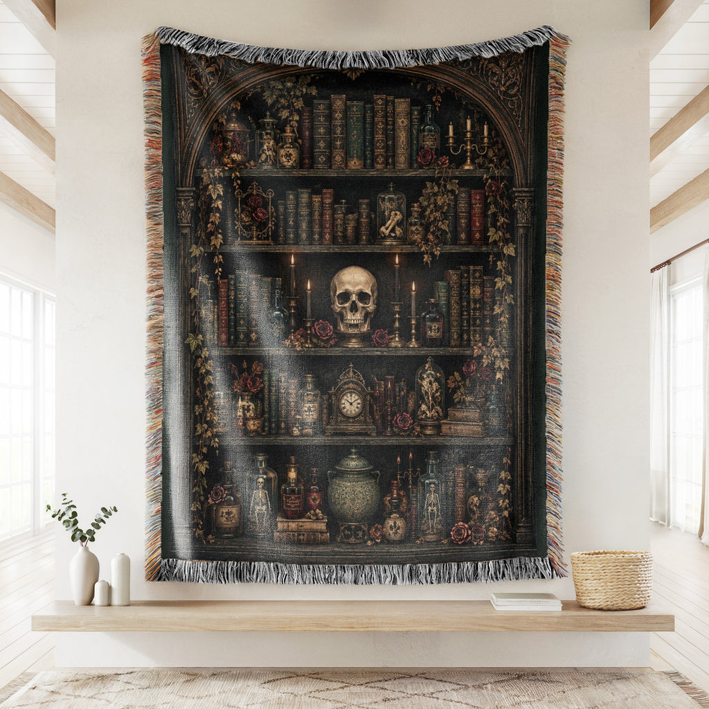 Curiosities of the Gothic Library Blanket