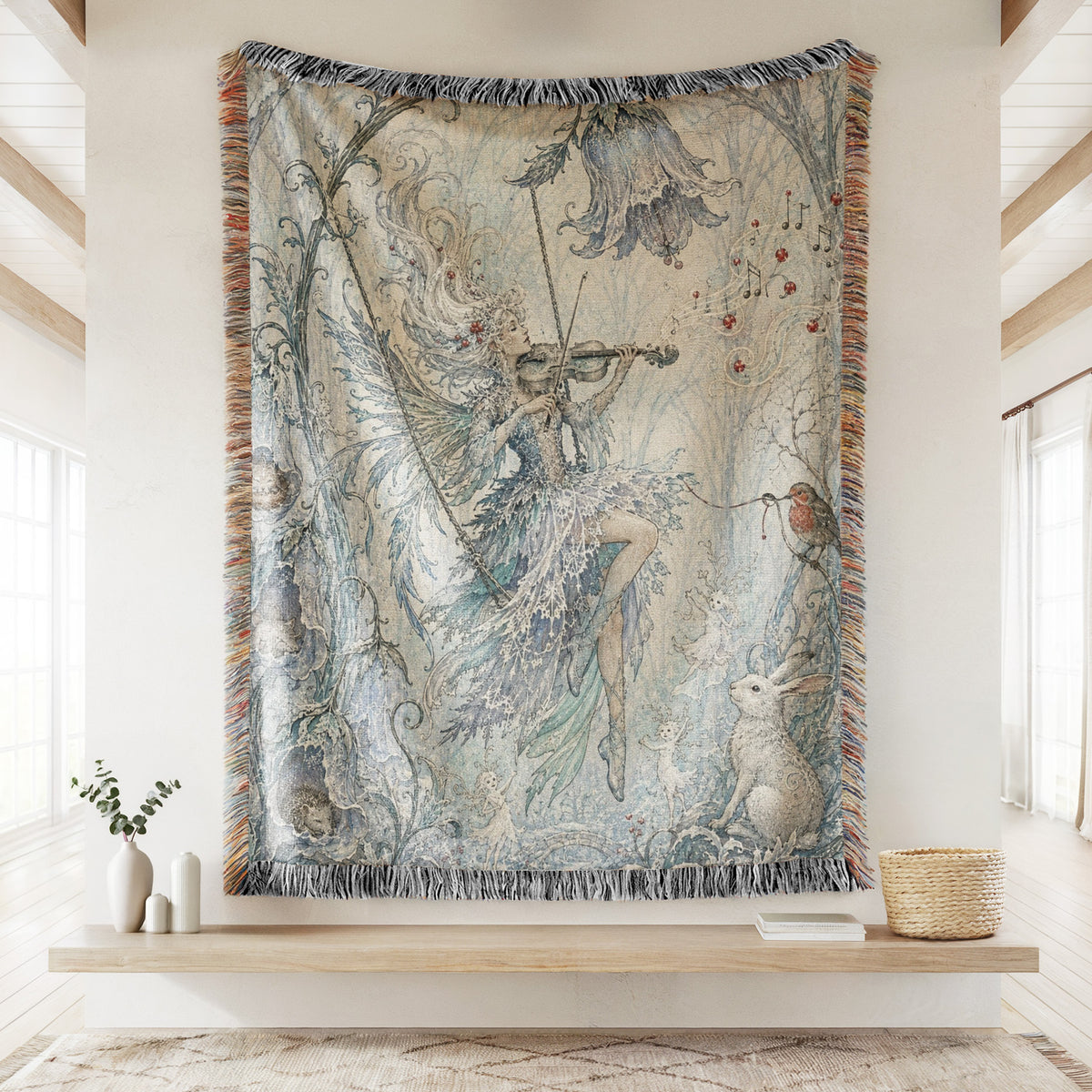 Winter Violin Fairy Blanket