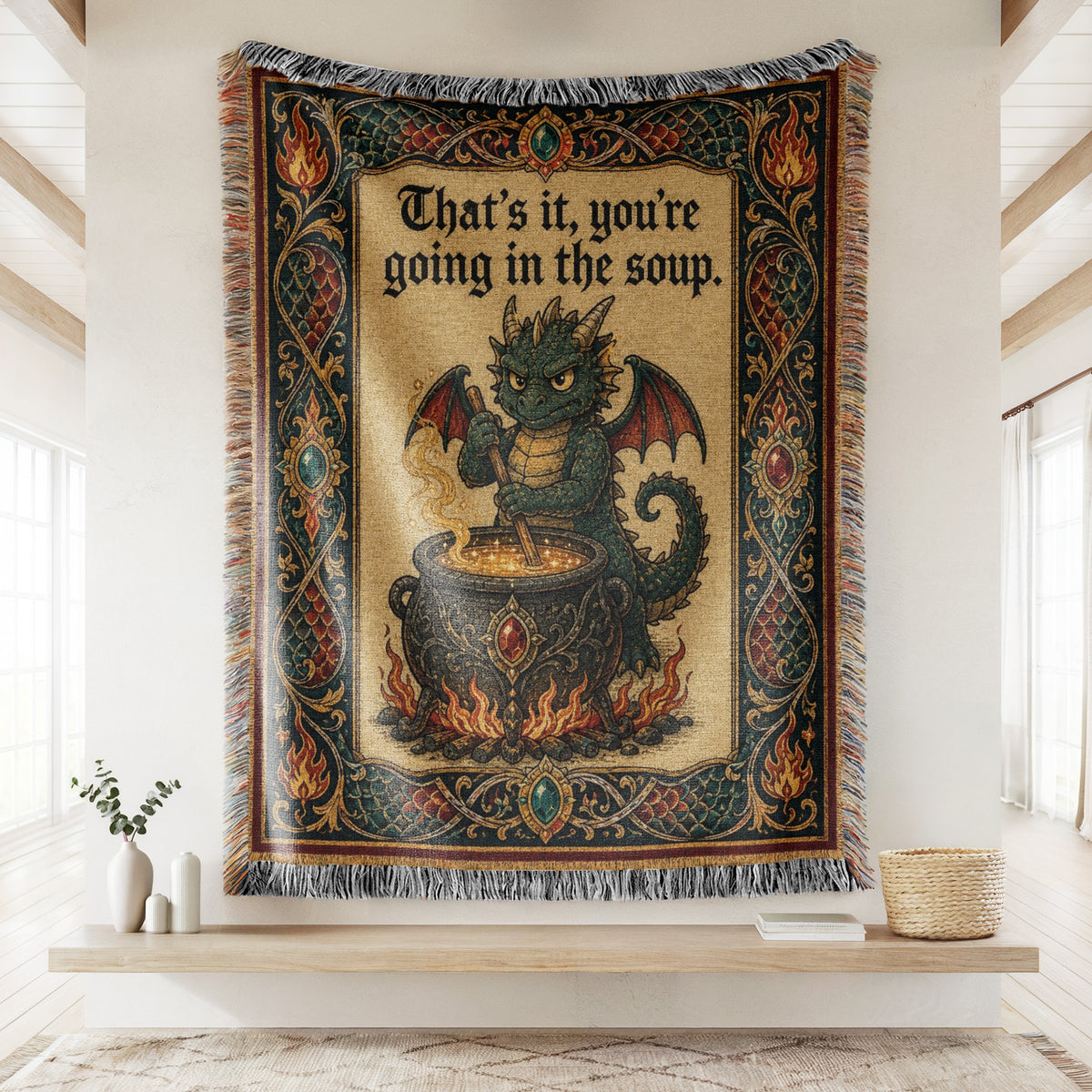 The Soup Pot Dragon Blanket