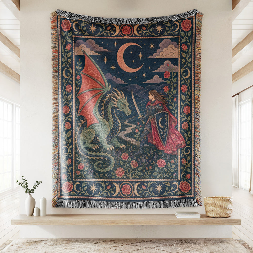 The Crescent Rose Dragon Duel Blanket