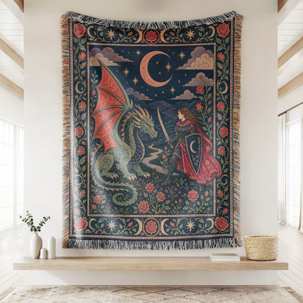The Crescent Rose Dragon Duel Blanket