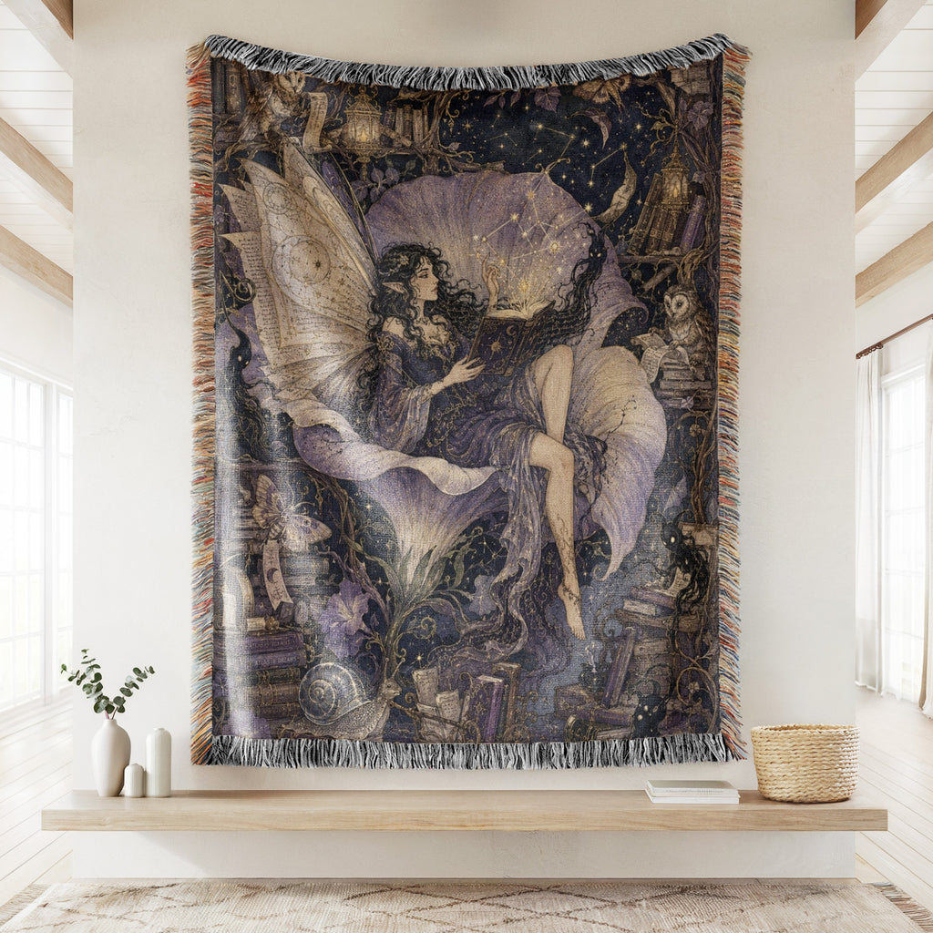 Midnight Library Fairy Blanket