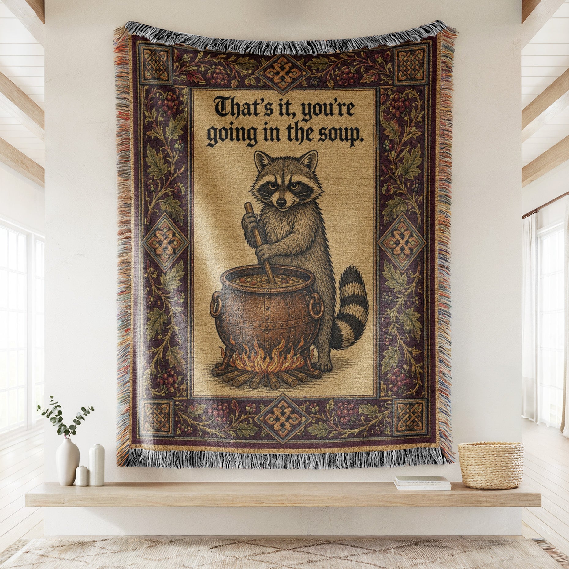 The Soup Pot Raccoon Blanket Secondary image