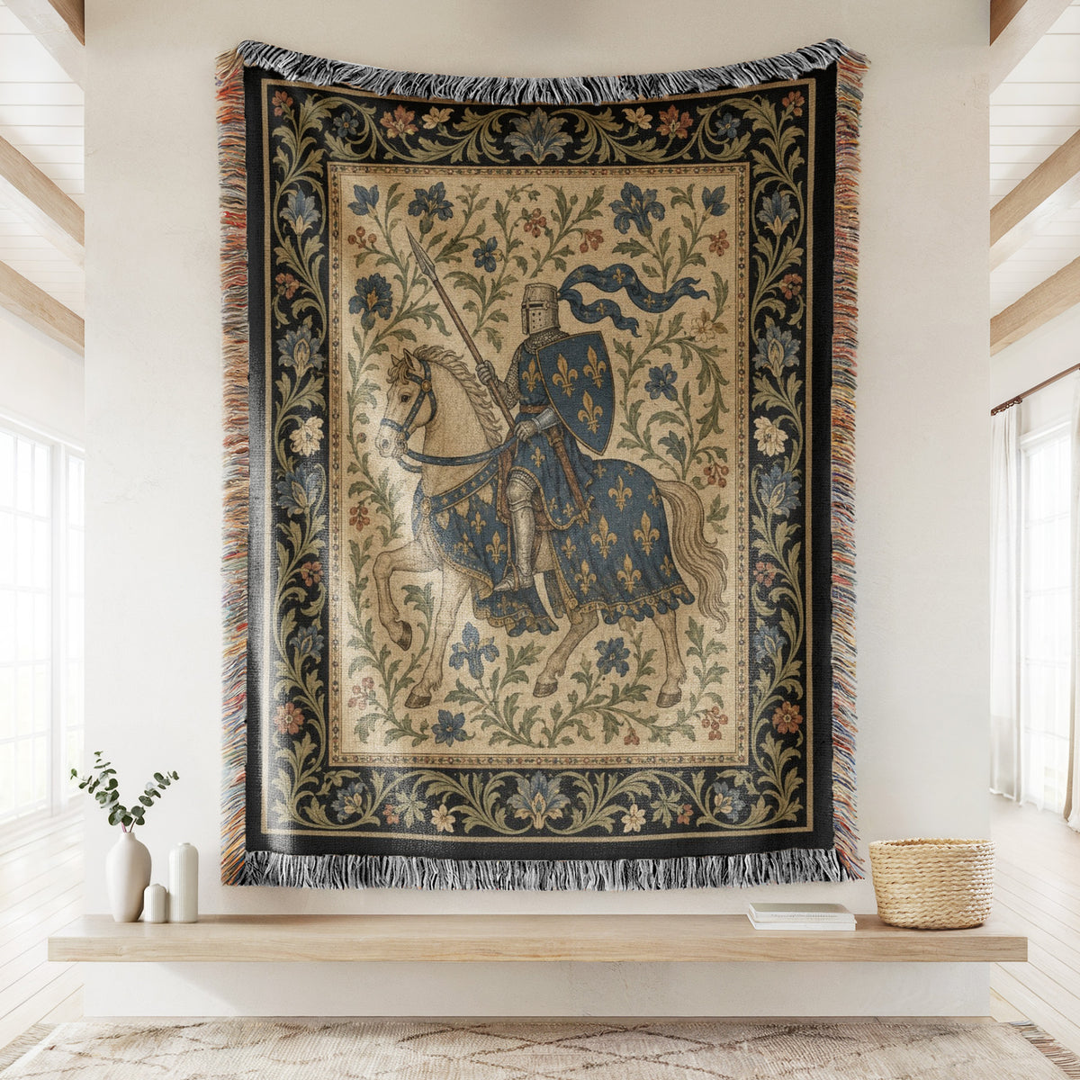 The Fleur-de-Lis Knight Blanket
