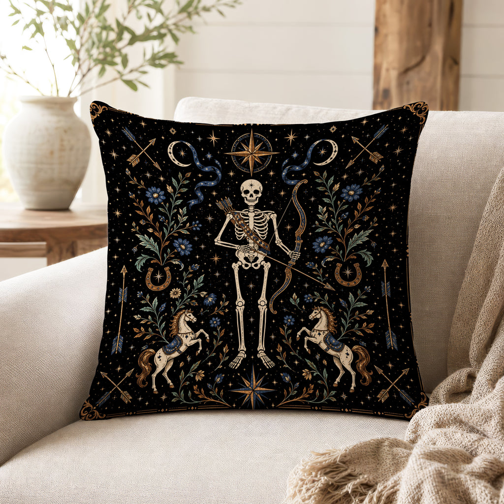 The Star Archer – Sagittarius Gothic Zodiac Pillow