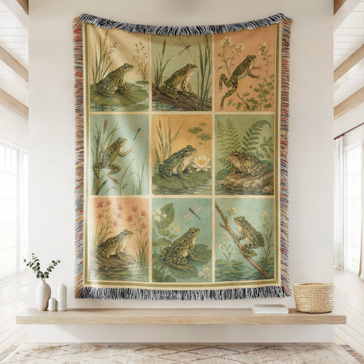 Vintage Frog Pond Blanket