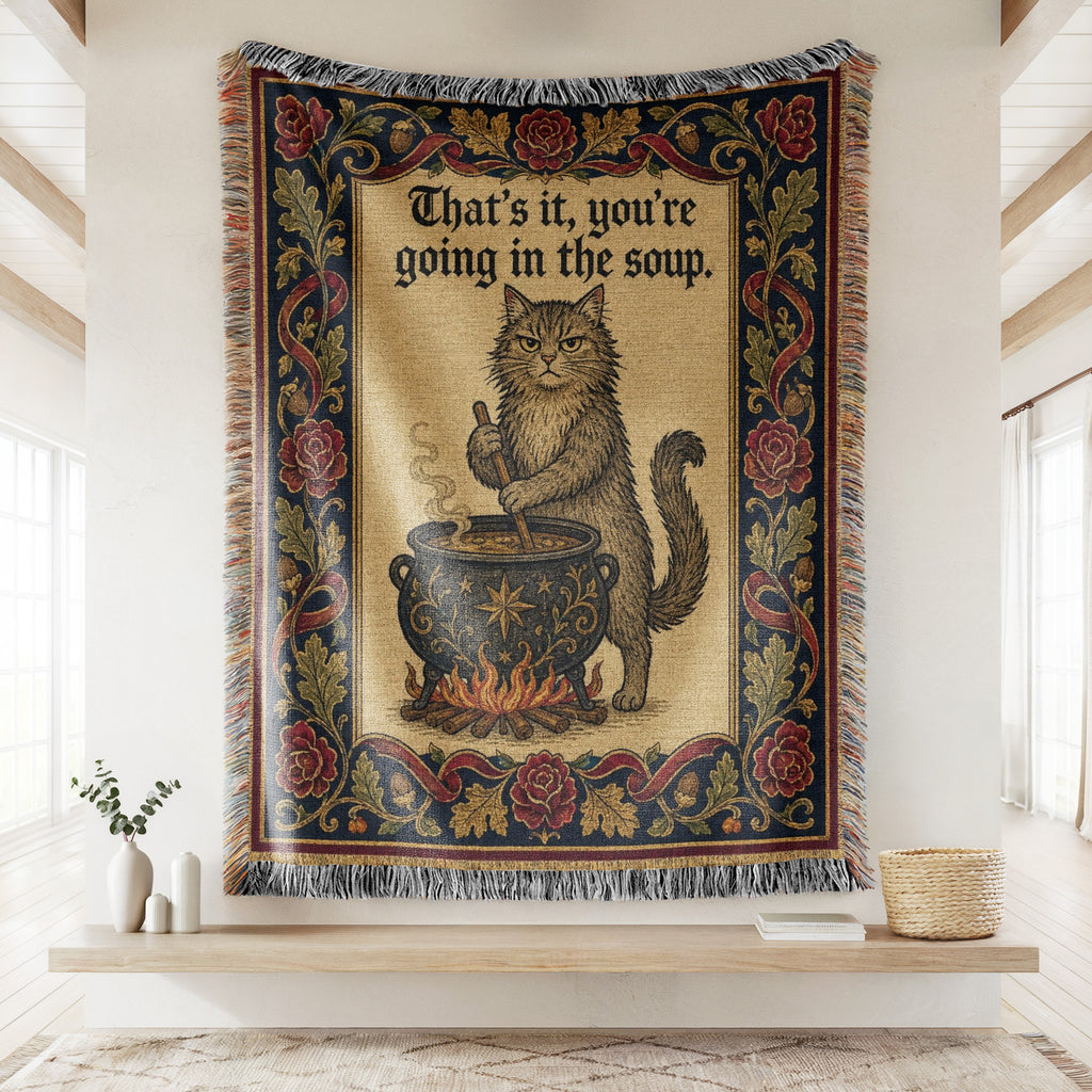The Soup Pot Cat Blanket