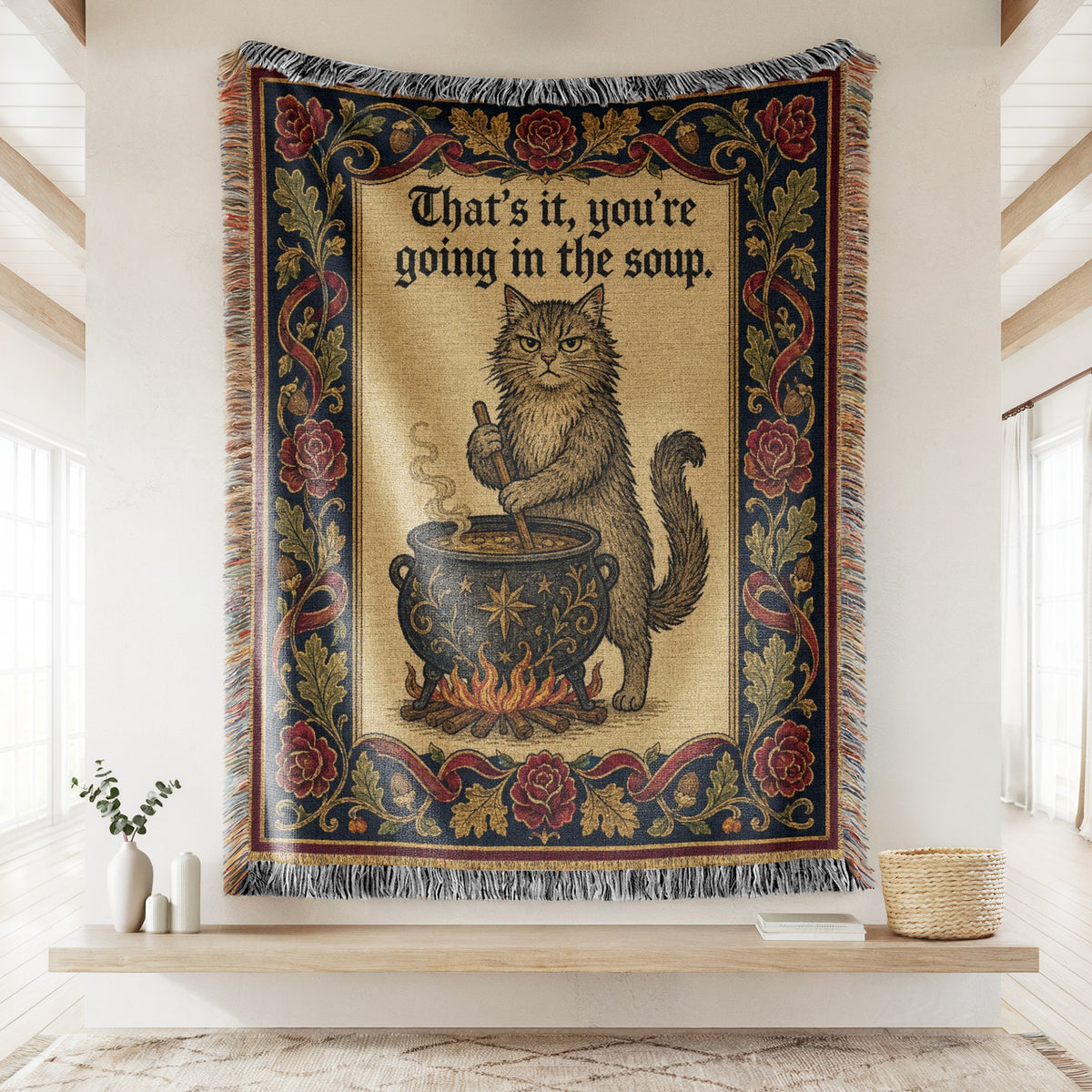The Soup Pot Cat Blanket
