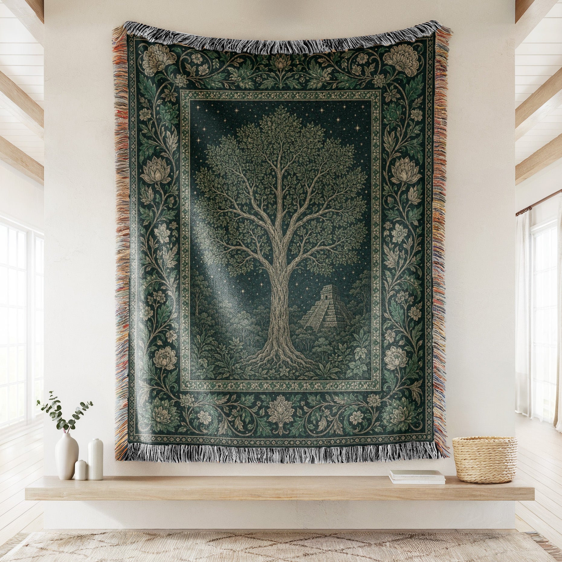 Temple Beneath the Stars Blanket Secondary image