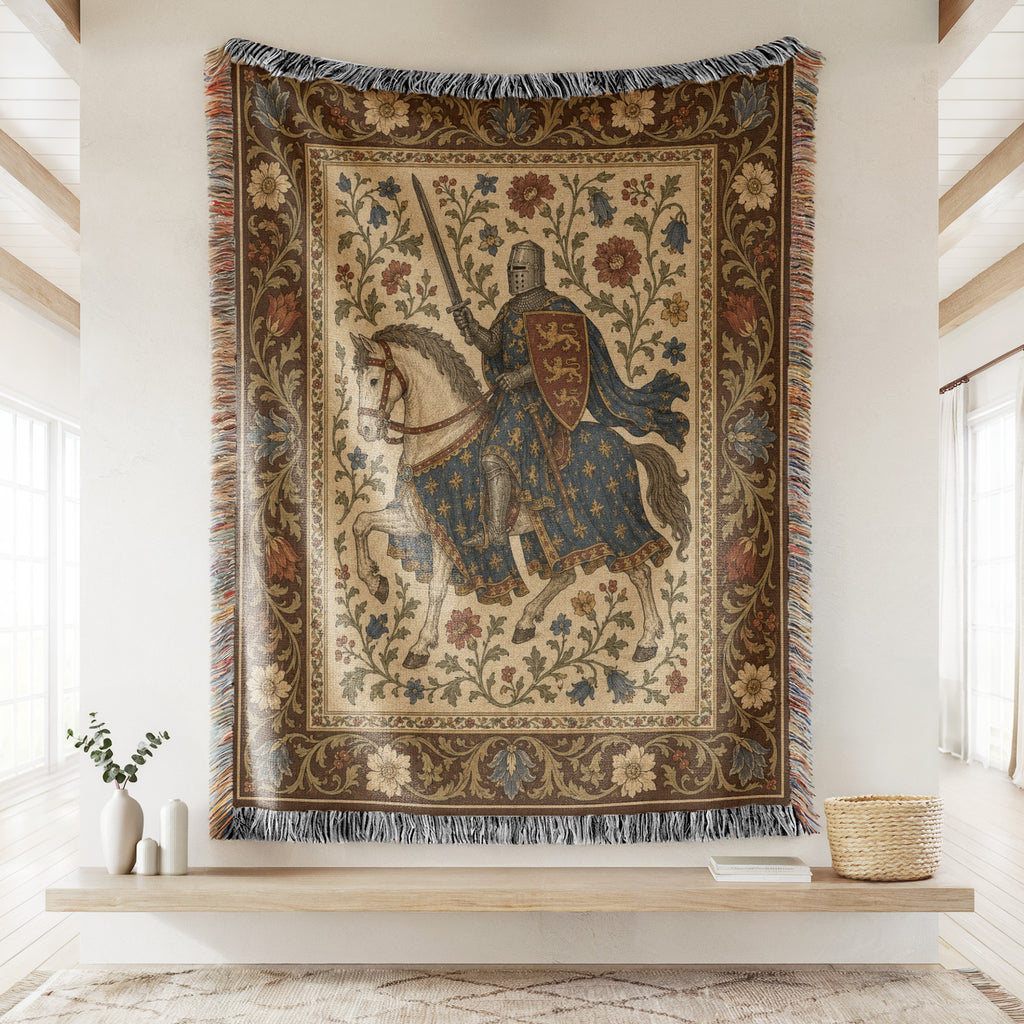 The Three Lions Knight Blanket