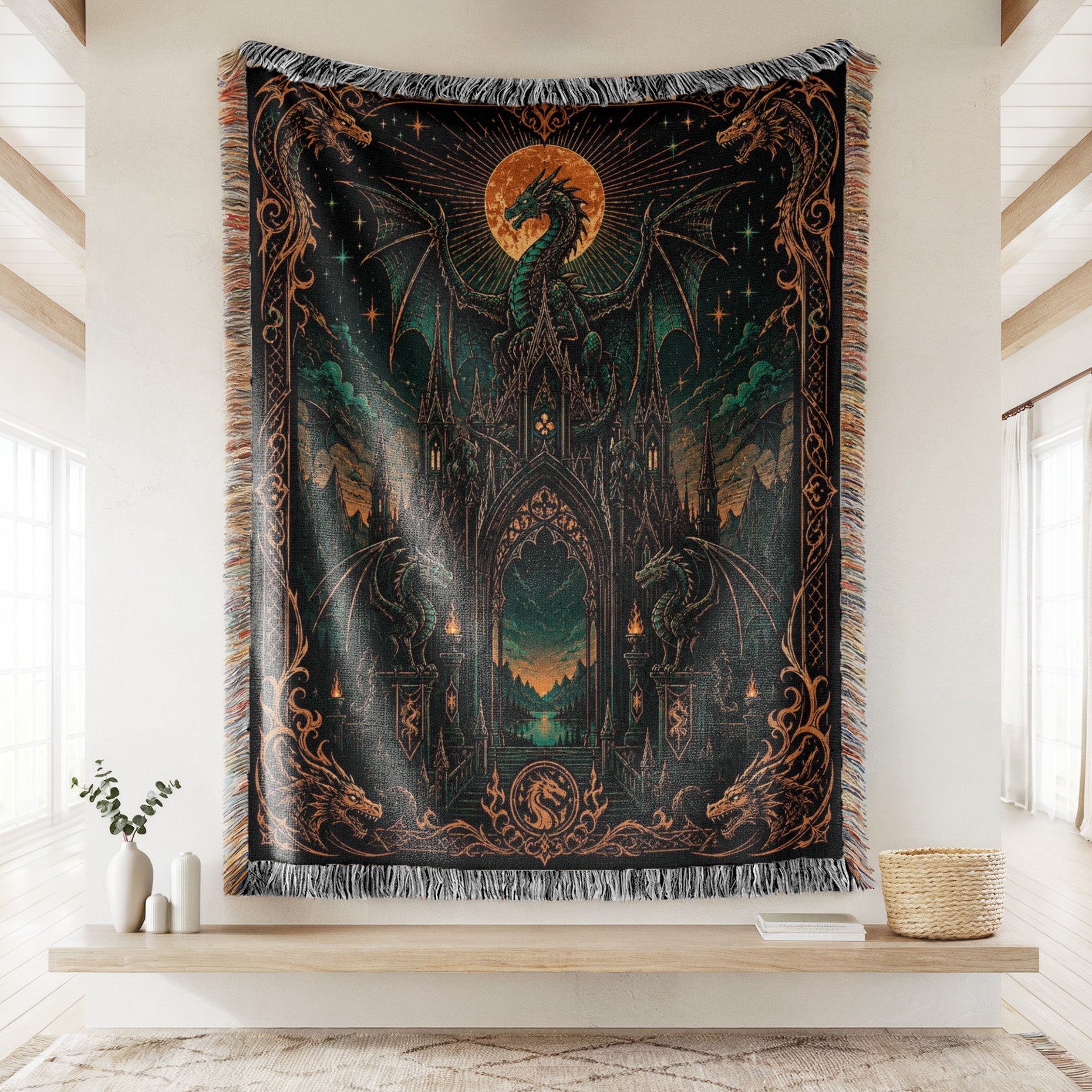 Dragon Gate of the Crimson Moon Blanket Secondary image