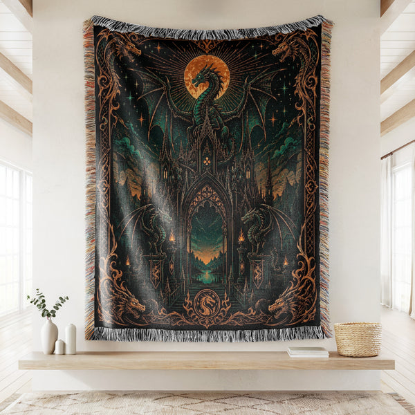 Dragon Gate of the Crimson Moon Blanket