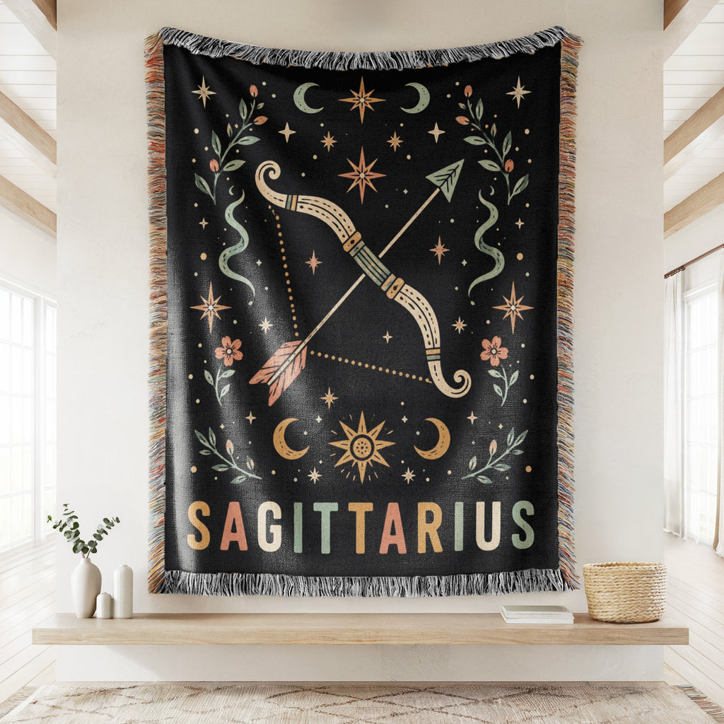 Sagittarius Star Archer Zodiac Blanket