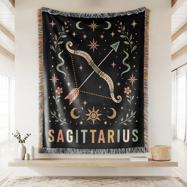 Sagittarius Star Archer Zodiac Blanket