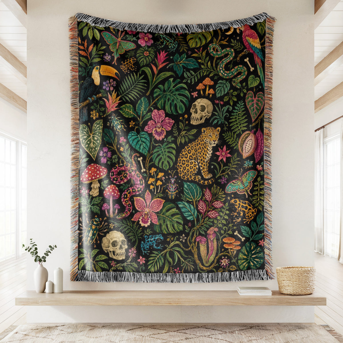 Dark Jungle Curiosities Blanket