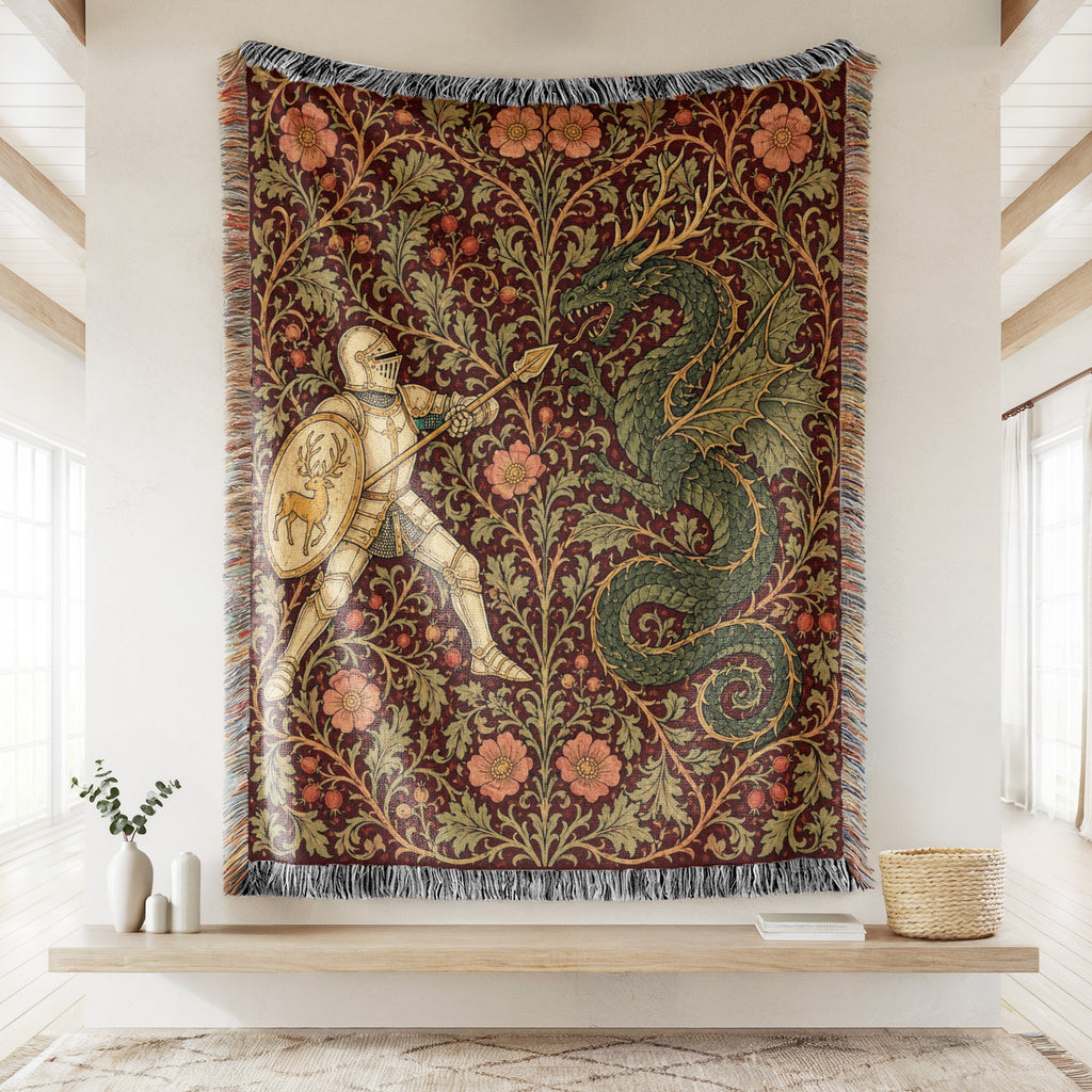 The Rosewood Wyrm Duel Blanket