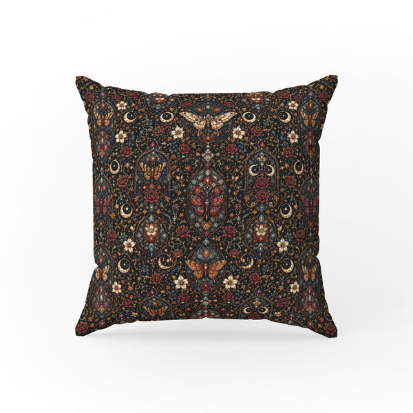 The Stained Glass Moth – Gothic Celestial Pillow