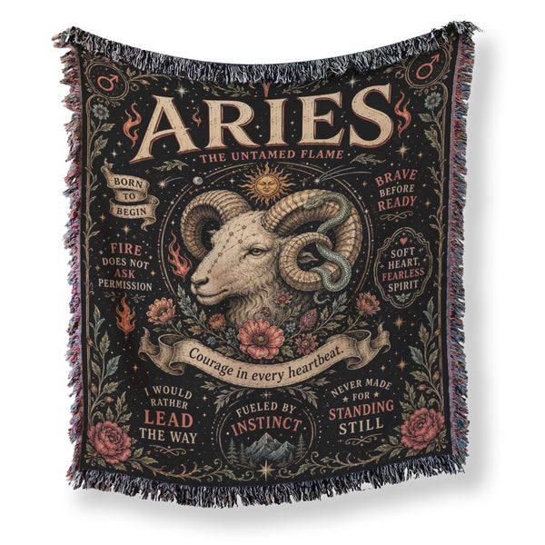 Aries – The Untamed Flame Zodiac Blanket