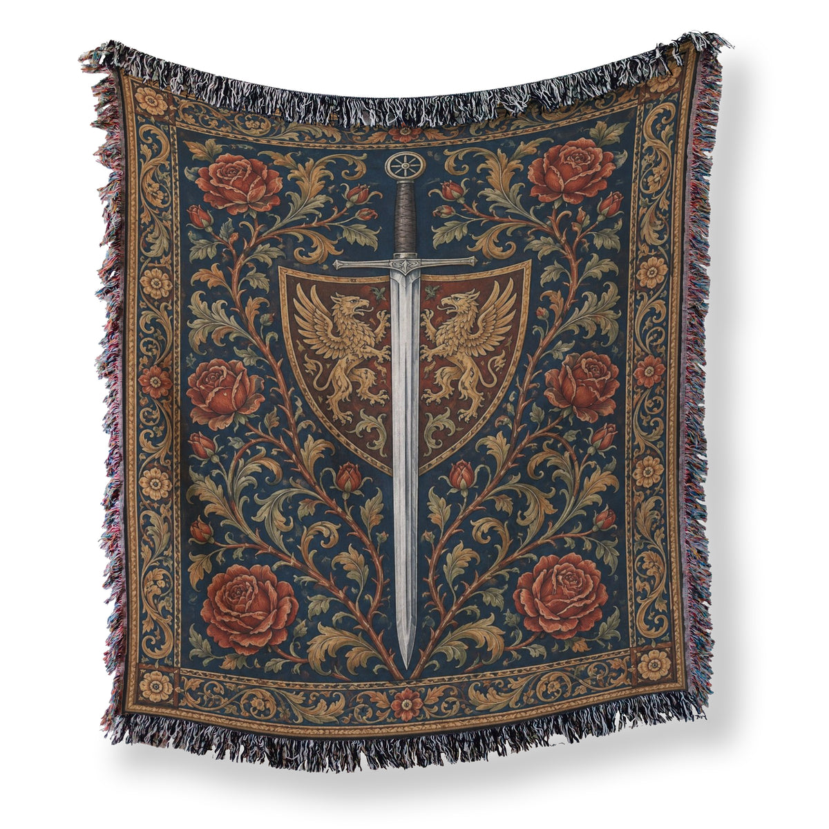 The Twin Griffins Shield Blanket Main image