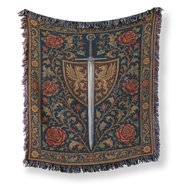 The Twin Griffins Shield Blanket