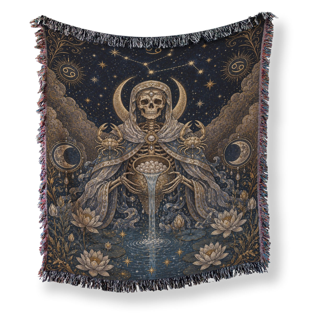 Cancer Moonwater Oracle – Gothic Zodiac Blanket Main image