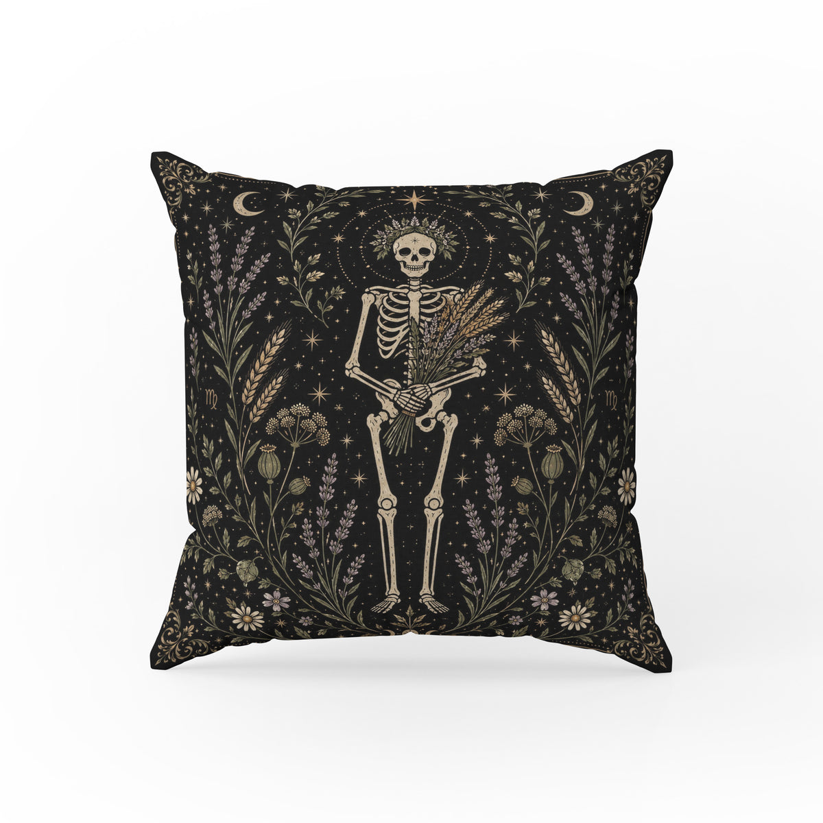 The Harvest Maiden – Virgo Gothic Zodiac Pillow Main image
