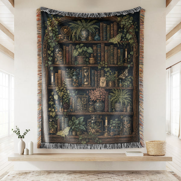 Botanical Apothecary Library Blanket