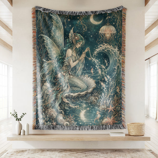 Moonlit Ocean Fairy Blanket