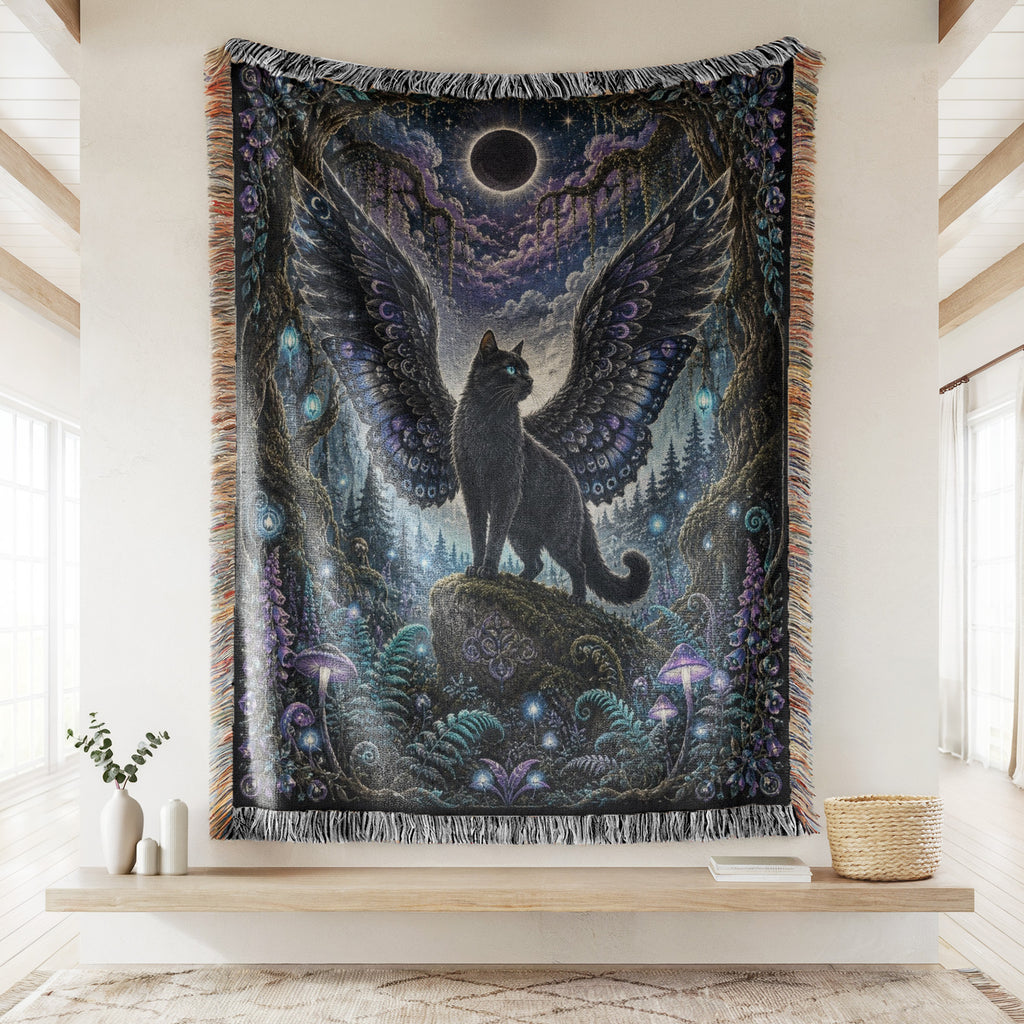 Eclipse Winged Cat Blanket