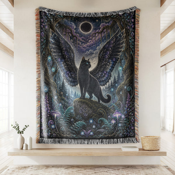 Eclipse Winged Cat Blanket
