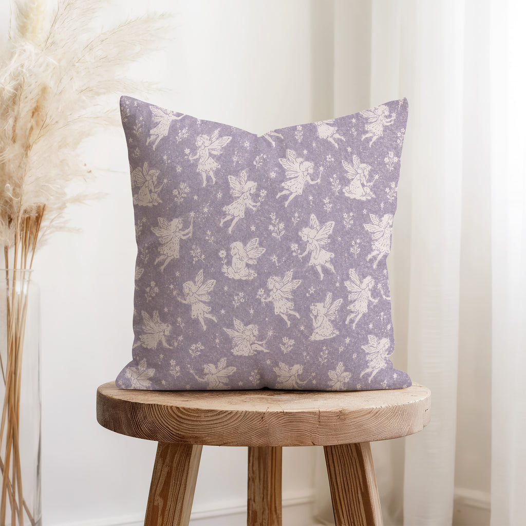 Moonlit Fairies – Lavender Fantasy Pillow