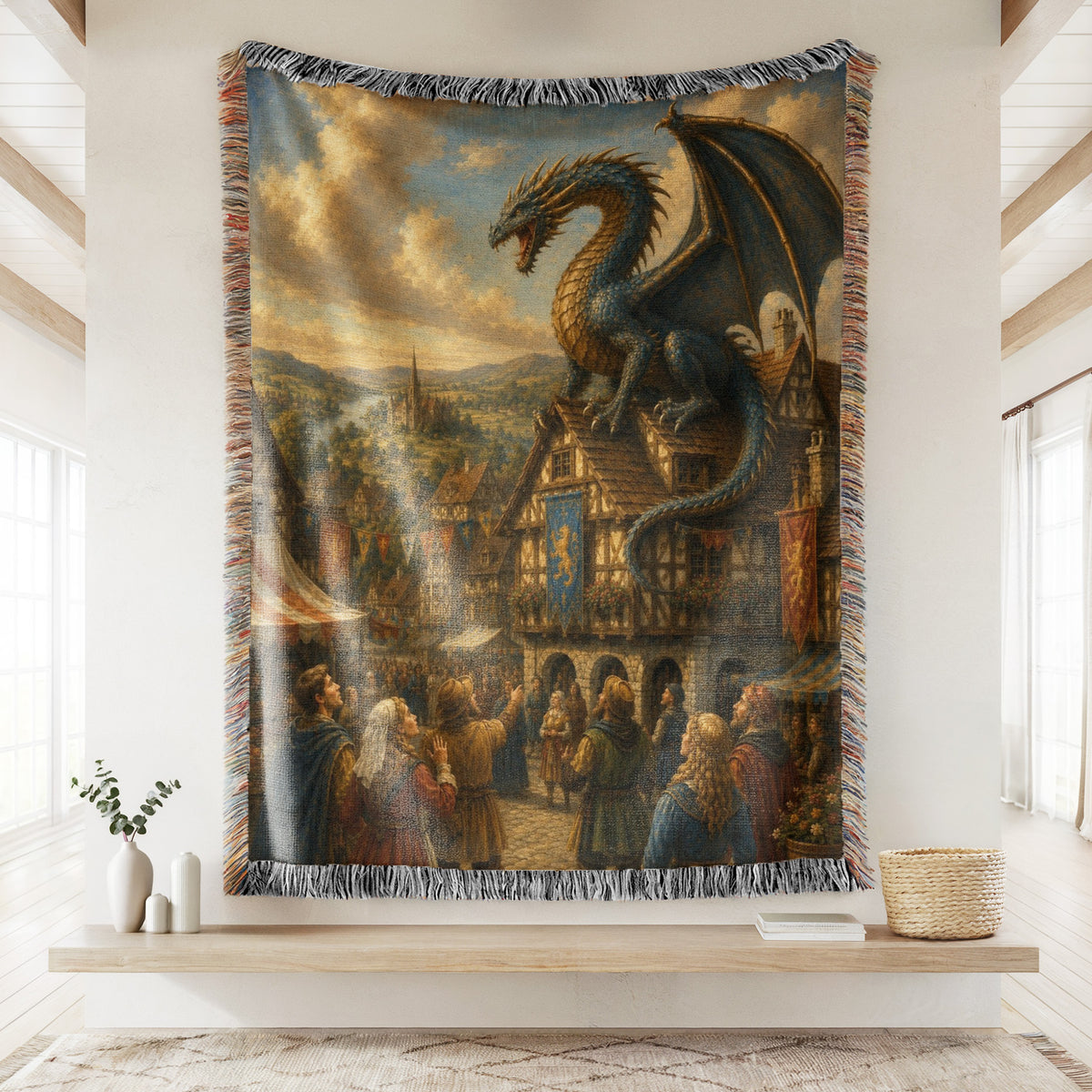 The Market Day Dragon Blanket